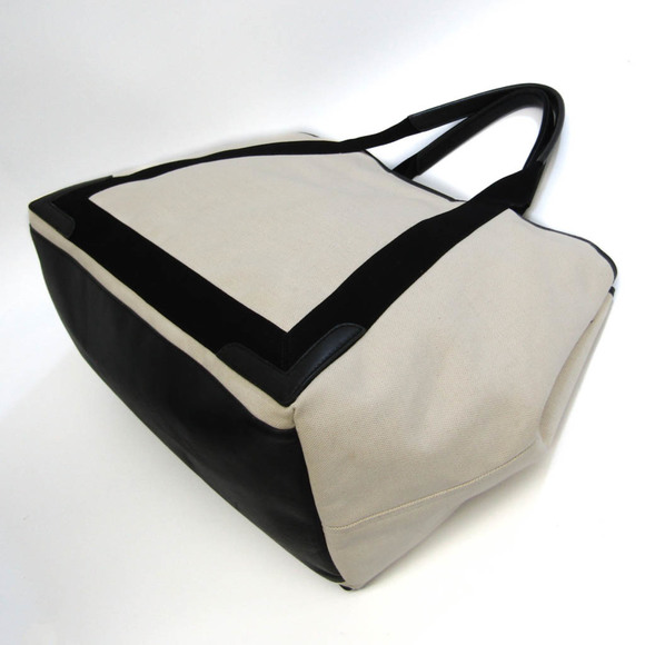 Balenciaga Navy Cabas 339936 Men,Women Canvas,Leather Handbag,Shoulder Bag,To... - Picture 2 of 13